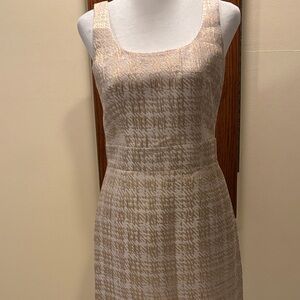 Banana Republic Textured Gold and Cream Dress - size 2 P